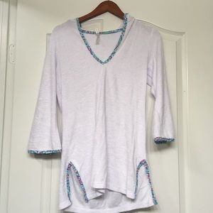 Hoodie Tunic Coverup Size S